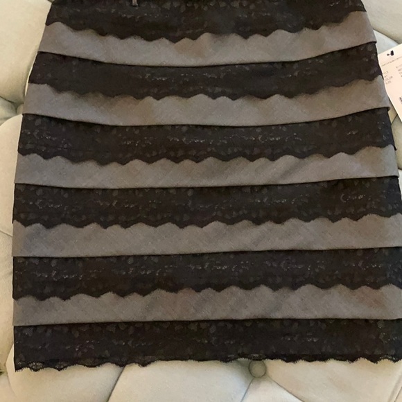 NWT Robert Rodriguez  Grey and Black Skirt - Picture 3 of 13